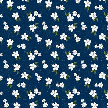 Sunlit Serenade 40774-417 Navy by Joy Hall from Wilmington Prints