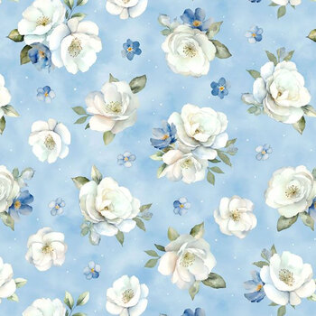 Blue Harmony 33901-410 Light Blue by Nancy Mink for Wilmington Prints