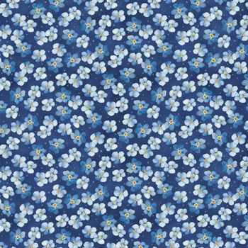 Blue Harmony 33903-448 Dark Blue by Nancy Mink for Wilmington Prints