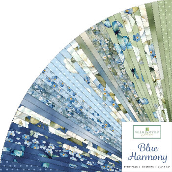 Blue Harmony  40 Karat Crystals by Nancy Mink for Wilmington Prints