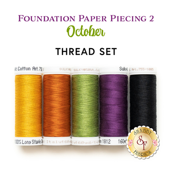  Foundation Paper Piecing Series 2 Kit - October - 5pc Thread Set