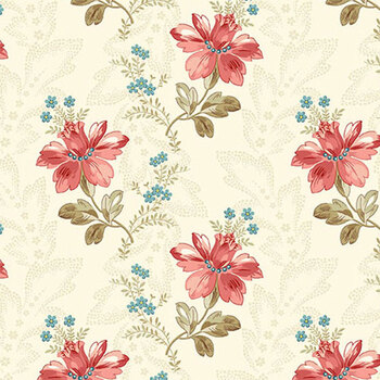 Lighthouse A-1473-L Seashells by Edyta Sitar from Andover Fabrics