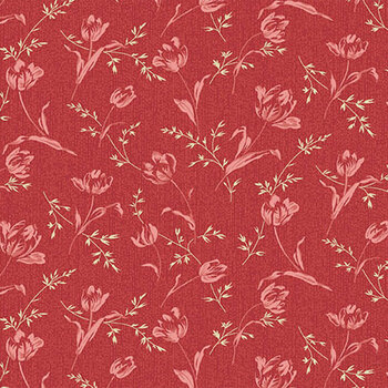 Lighthouse A-1476-R Red Roof by Edyta Sitar for Andover Fabrics