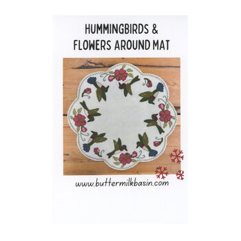 Hummingbirds & Flowers Around Mat Pattern