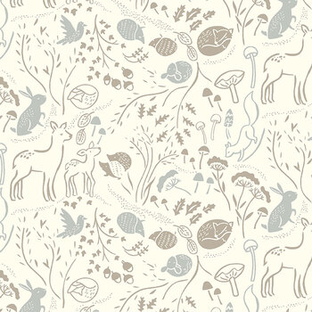 Forest Tales 54441-2 Ivory by Whistler Studios for Windham Fabrics