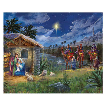 Christmas Wishes PD15043-PANEL Nativity Panel by Riley Blake Designs