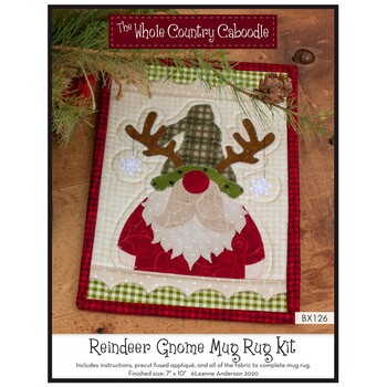 Reindeer Gnome Mug Rug Kit by The Whole Country Caboodle