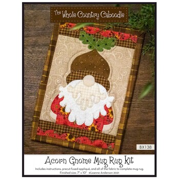 Acorn Gnome Mug Rug Kit by The Whole Country Caboodle