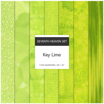 Seventh Heaven  7 FQ Set - Key Lime