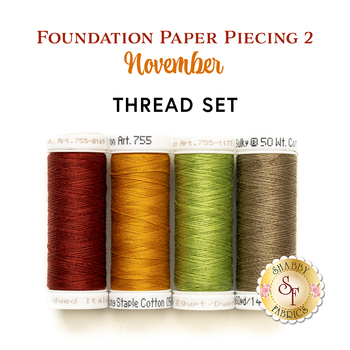  Foundation Paper Piecing Series 2 - November - 4pc Thread Set