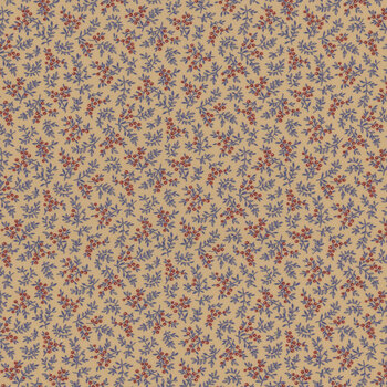 Betsy's Needlework R171317D-TAN Sprigs by Pam Buda for Marcus Fabrics