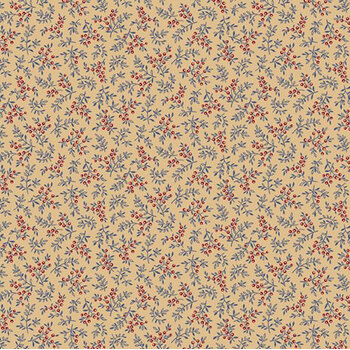 Betsy's Needlework R171317D-TAN Sprigs by Pam Buda for Marcus Fabrics