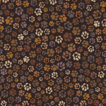 Happiness Has Paws DOG-CD3320-BLACK by Timeless Treasures Fabrics