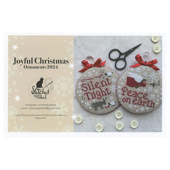 Joyful Christmas Ornaments 2024 Cross Stitch Pattern