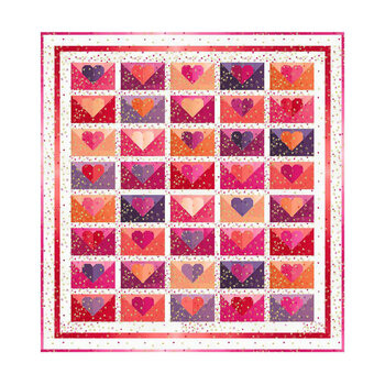 Love Letters Quilt Kit - I Heart Ombre Metallic