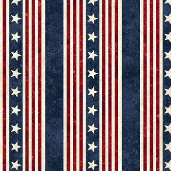 Stars & Stripes 13 - Stonehenge 27883-12 Beige Multi by Linda Ludovico for Northcott Fabrics