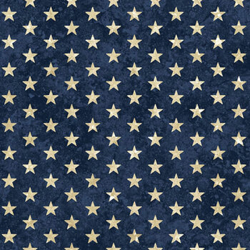 Stars & Stripes 13 - Stonehenge 27887-49 Navy/Cream by Linda Ludovico for Northcott Fabrics