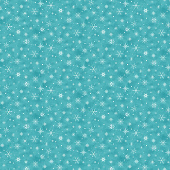 Woodland Wishes 27907-62 Teal by Michael Zindell for Northcott Fabrics