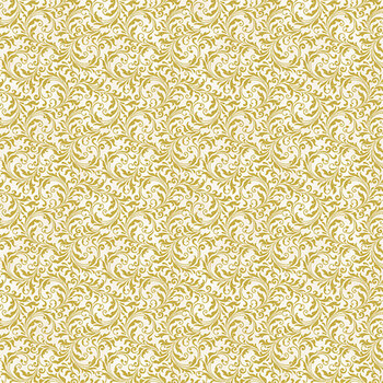 Blooming Holidays X7790-20G-Natural-Gold-  by Hoffman Fabrics