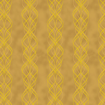 Blooming Holidays X7792-47G-Gold-Gold  by Hoffman Fabrics