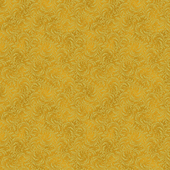 Blooming Holidays X7790-47G-Gold-Gold  by Hoffman Fabrics