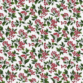 Blooming Holidays X7791-176S-Ice-Silver  by Hoffman Fabrics