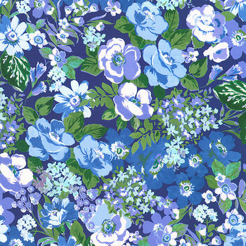 Hydrangea Grace 22989-4 Blue by Robert Kaufman Fabrics