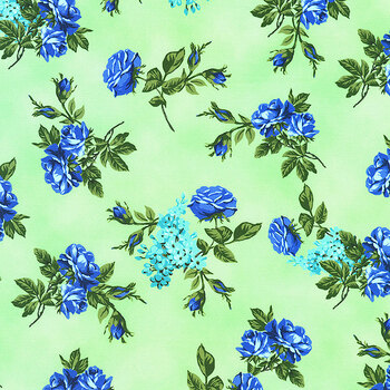 Hydrangea Grace 22991-32 Mint by Robert Kaufman Fabrics