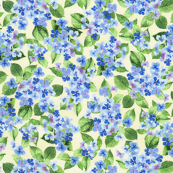 Hydrangea Grace 22992-14 Natural by Robert Kaufman Fabrics