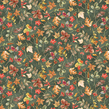 Harvest Bouquet X5545-410-Earl-Grey  by Hoffman Fabrics