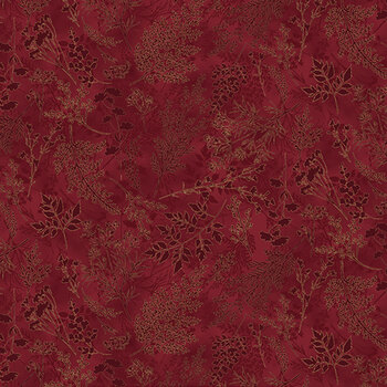 Harvest Bouquet X5546-195-Maroon  by Hoffman Fabrics