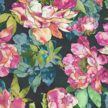 Bella Blossoms 23075-345 Cypress by Studio RK for Robert Kaufman Fabrics