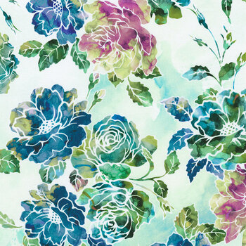 Bella Blossoms 23076-270 Meadow by Studio RK for Robert Kaufman Fabrics