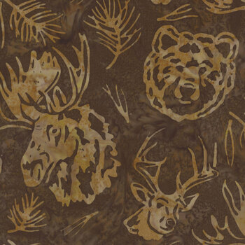 Woodland Wonders - Artisan Batiks 22935-16 Brown by Studio RK for Robert Kaufman Fabrics