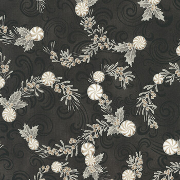 Holiday Flourish - Peppermint Twist 22947-304 Shadow by Studio RK for Robert Kaufman Fabrics