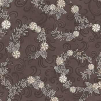 Holiday Flourish - Peppermint Twist 22947-442 Suede by Studio RK for Robert Kaufman Fabrics