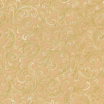 Holiday Flourish - Peppermint Twist 22949-84 Cream by Studio RK for Robert Kaufman Fabrics