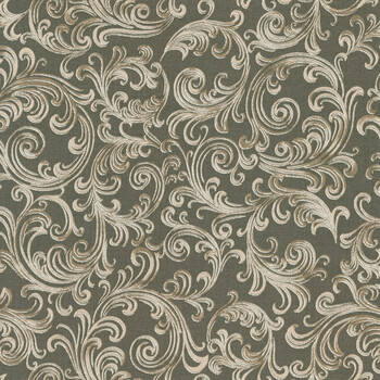 Holiday Flourish - Peppermint Twist 22949-442 Suede by Studio RK for Robert Kaufman Fabrics