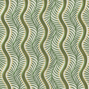 Holiday Flourish - Peppermint Twist 22950-85 Vanilla by Studio RK for Robert Kaufman Fabrics