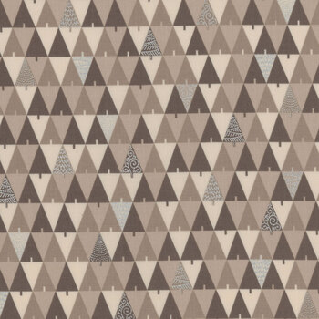 Holiday Flourish - Peppermint Twist 22951-160 Taupe by Studio RK for Robert Kaufman Fabrics