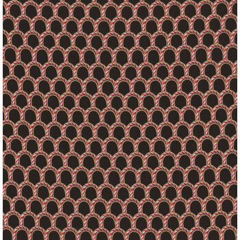 Holiday Flourish - Peppermint Twist 22952-2 Black by Studio RK for Robert Kaufman Fabrics