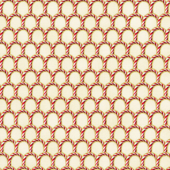 Holiday Flourish - Peppermint Twist 22952-85 Vanilla by Studio RK for Robert Kaufman Fabrics