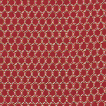 Holiday Flourish - Peppermint Twist 22952-91 Crimson by Studio RK for Robert Kaufman Fabrics