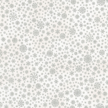 Holiday Flourish - Peppermint Twist 22953-303 Blanc by Studio RK for Robert Kaufman Fabrics