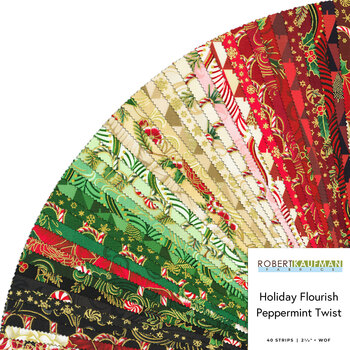 Holiday Flourish - Peppermint Twist  Roll Up - Holiday by Studio RK for Robert Kaufman Fabrics