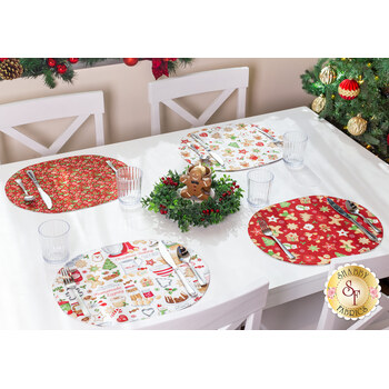  Oval Placemats Kit - Sugar Coated - Makes 4