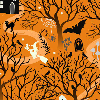 Witchy Woods LEIA882A Witchy Woods Orange by Lewis & Irene