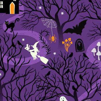 Witchy Woods LEIA882B Witchy Woods Purple by Lewis & Irene