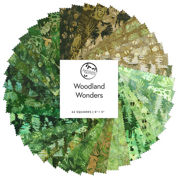 Woodland Wonders - Artisan Batiks  Charm Square by Studio RK for Robert Kaufman Fabrics