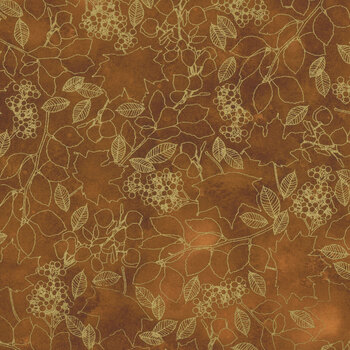 Warm Welcome 22967-179 Rust by Lynnea Washburn for Robert Kaufman Fabrics